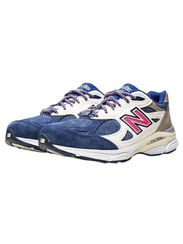 Кроссовки x kith 990v3 сделано в сша New Balance — изображение 3 из 4, белый/синий/розовый