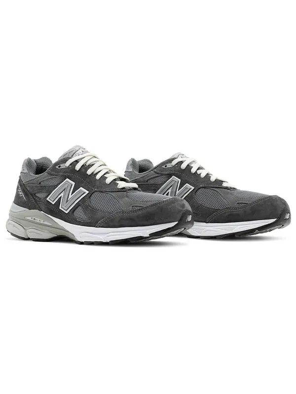 Кроссовки x kith 990v3 сделано в сша New Balance — изображение 3 из 4, темный серый/белый