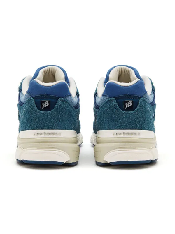 Кроссовки levi's x 990v3 made in usa 'mallard blue' New Balance — изображение 4 из 4, синий/кремовый
