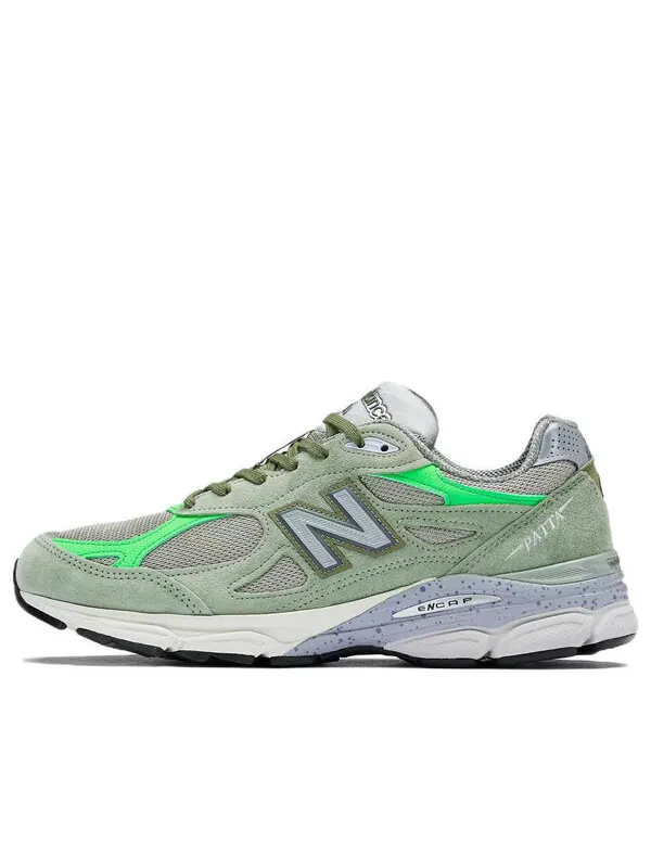 Кроссовки patta x 990v3 сделано в сша New Balance — изображение 1 из 4, зеленый/серый