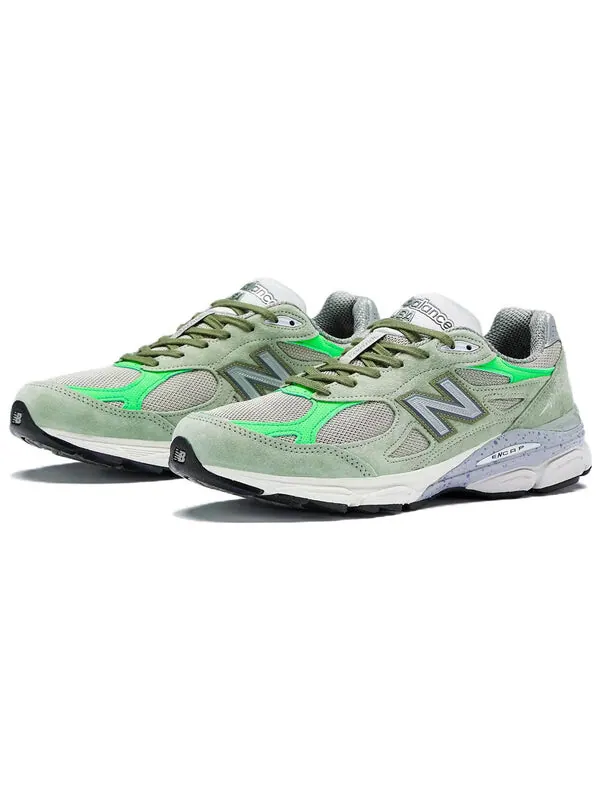 Кроссовки patta x 990v3 сделано в сша New Balance — изображение 3 из 4, зеленый/серый