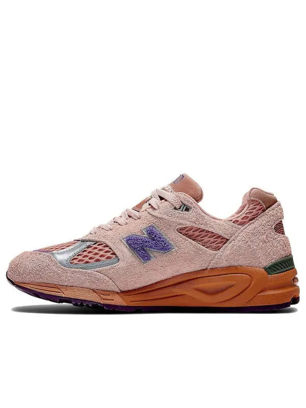 Кроссовки 990v2 x salehe bembury сделано в сша New Balance — изображение 1 из 4, розовый//фиолетовый