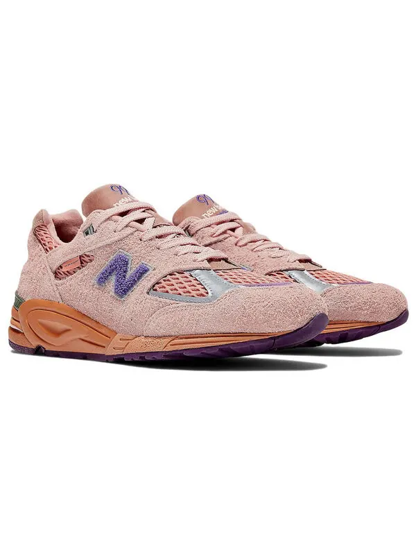 Кроссовки 990v2 x salehe bembury сделано в сша New Balance — изображение 3 из 4, розовый//фиолетовый