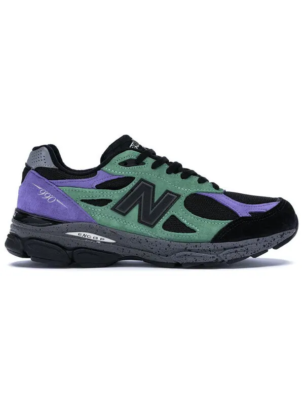 Кроссовки stray rats x 990v3 сделано в сша New Balance — изображение 2 из 4, черный