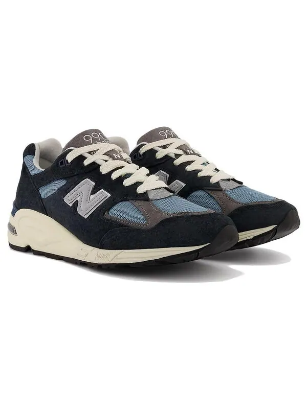 Кроссовки teddy santis x 990v2 сделано в сша New Balance — изображение 3 из 4, синий/серый/белый