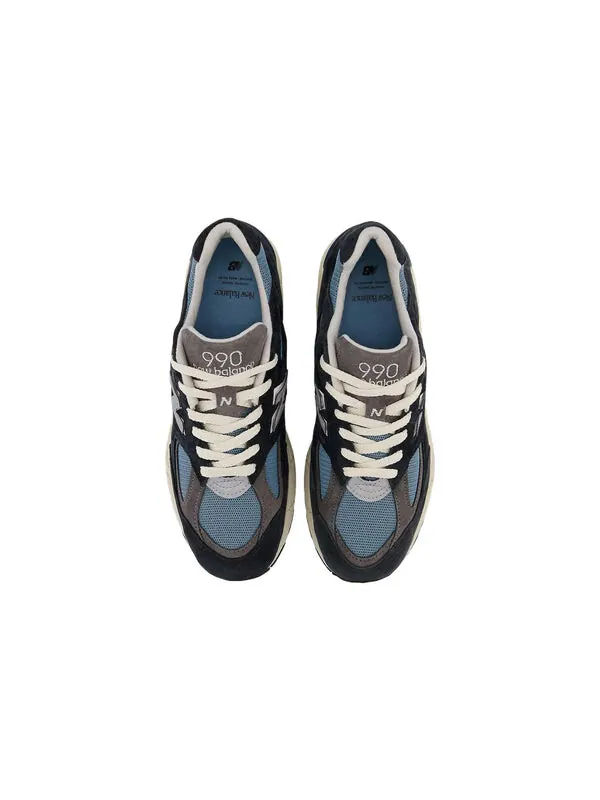 Кроссовки teddy santis x 990v2 сделано в сша New Balance — изображение 4 из 4, синий/серый/белый