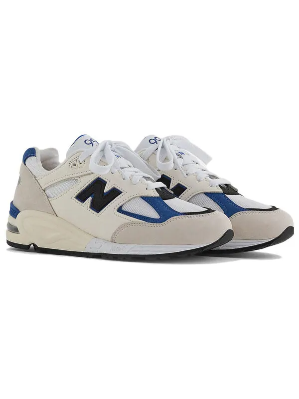 Кроссовки teddy santis x 990v2 сделано в сша New Balance — изображение 3 из 4, белый/синий
