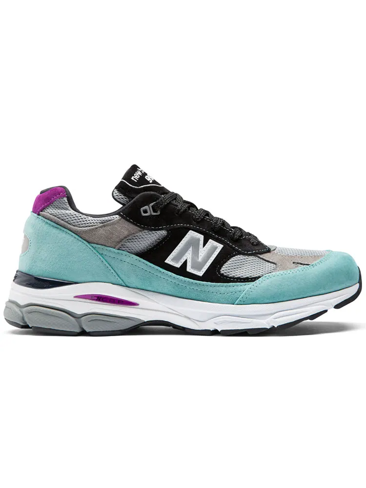 Беговые кроссовки New Balance 991.9 Made in England 'Light Tidepool' — изображение 2 из 4, бирюзовый
