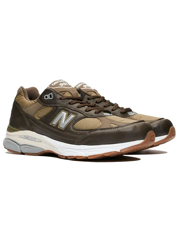 Кроссовки 991.9 сделано в Англии New Balance — изображение 2 из 4, коричневый/белый