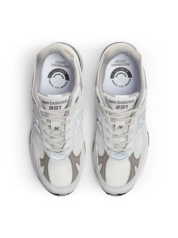 Кроссовки 991 New Balance — изображение 3 из 4, белый/серый/синий