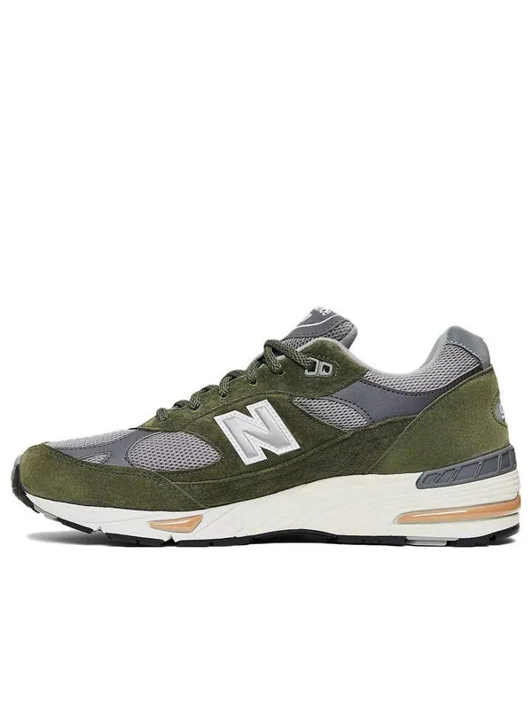 Кроссовки 991 сделано в Англии New Balance — изображение 1 из 4, серый/зеленый