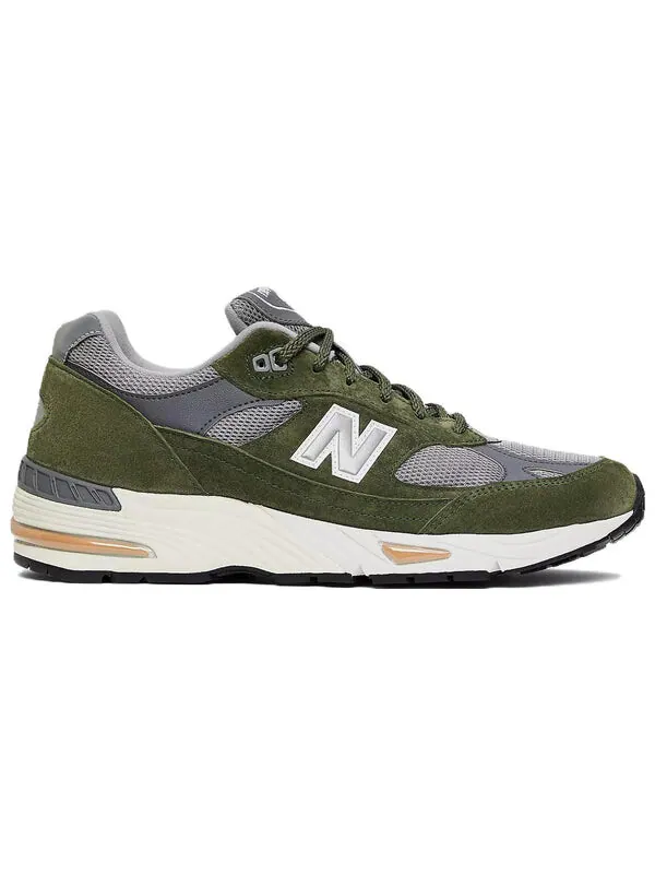 Кроссовки 991 сделано в Англии New Balance — изображение 2 из 4, серый/зеленый