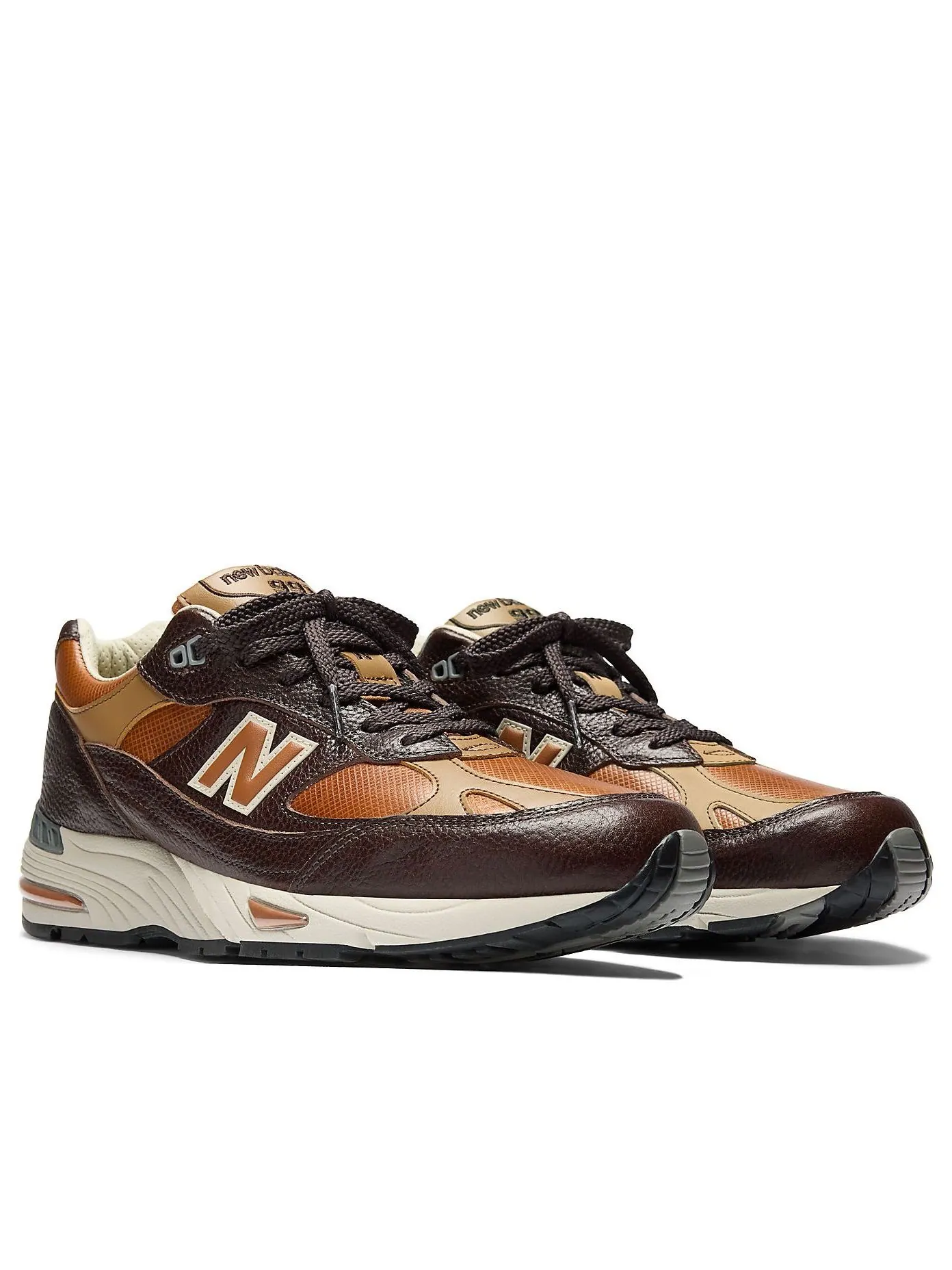 Кроссовки New Balance 991 'Chocolate Plum Caramel Cafe' — изображение 4 из 6, оранжевый