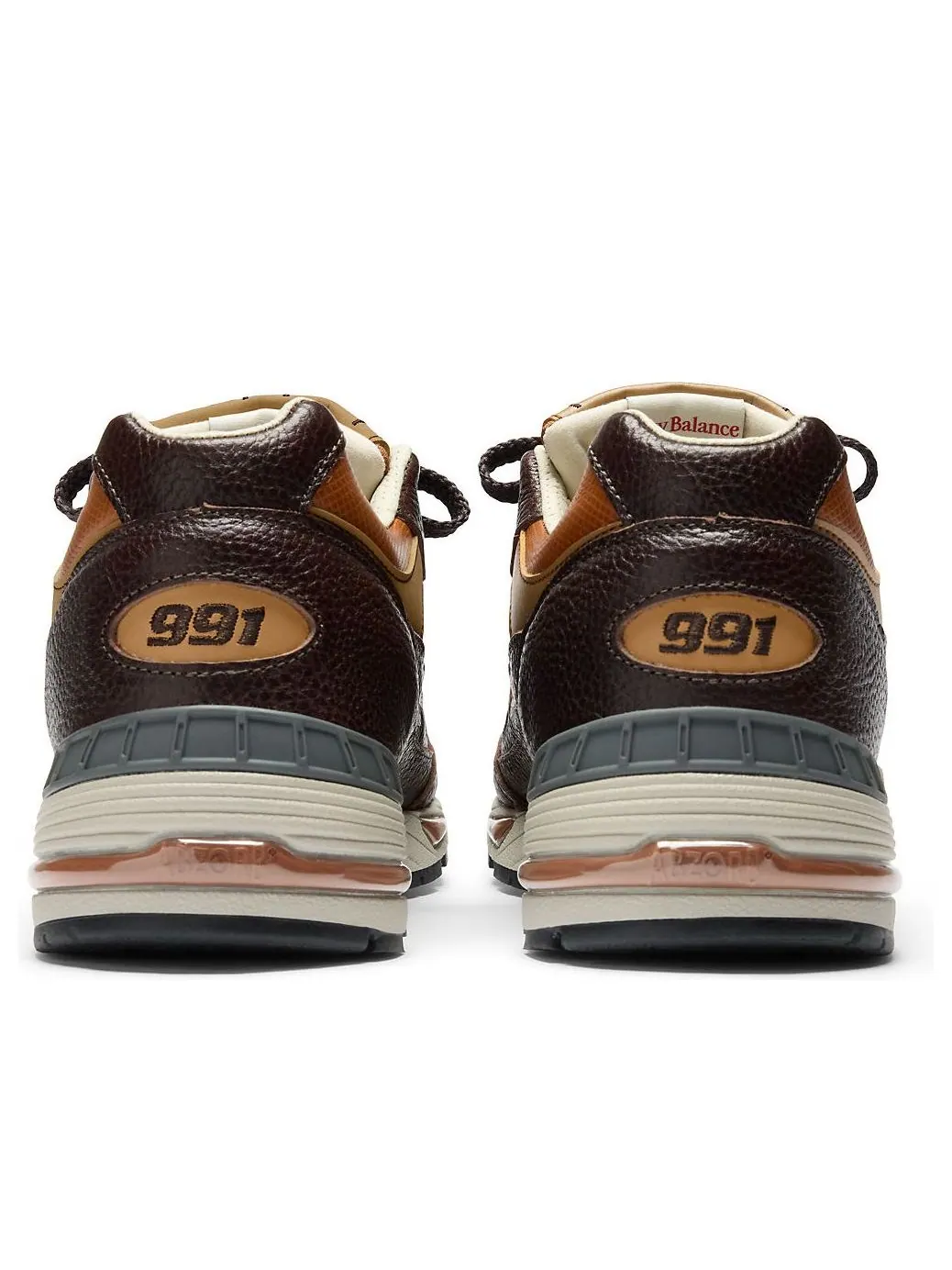 Кроссовки New Balance 991 'Chocolate Plum Caramel Cafe' — изображение 6 из 6, оранжевый