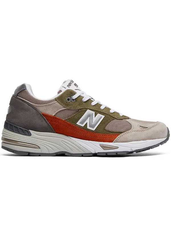 Кроссовки 991 nu block tan New Balance — изображение 2 из 4, серый/оливковый-бежевый
