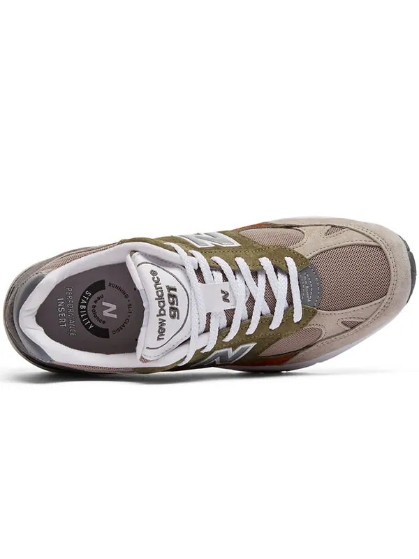 Кроссовки 991 nu block tan New Balance — изображение 3 из 4, серый/оливковый-бежевый