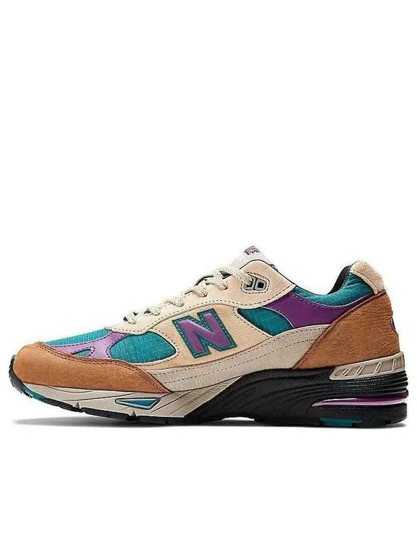 Кроссовки 991 'made in uk palace teal' New Balance — изображение 1 из 4, коричневый/бежевый