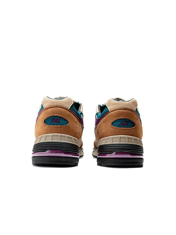 Кроссовки 991 'made in uk palace teal' New Balance — изображение 4 из 4, коричневый/бежевый