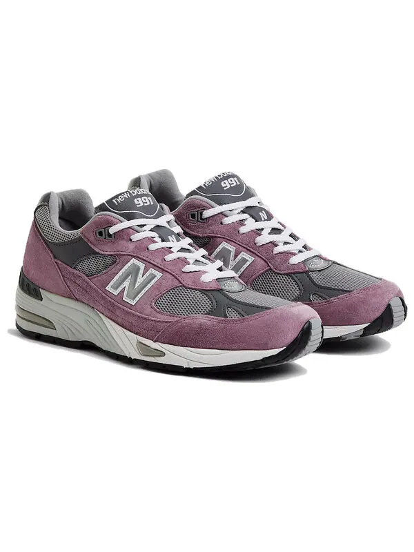 Кроссовки 991 сделано в Англии New Balance — изображение 3 из 4, розовый/серый