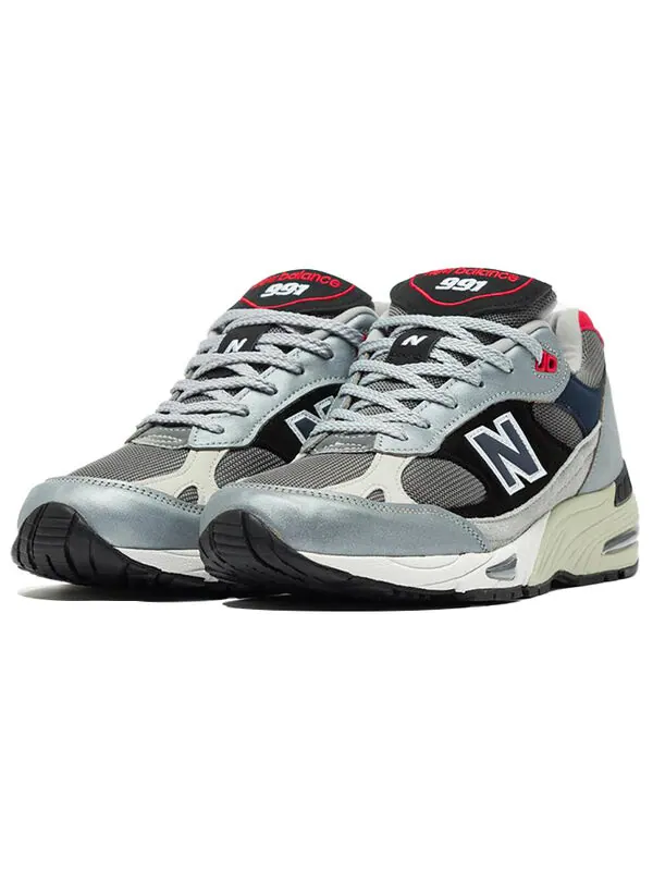 Кроссовки 991 сделано в Англии New Balance — изображение 3 из 4, серебристый/черный/синий