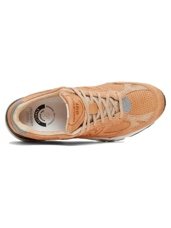 Кроссовки 991 New Balance — изображение 4 из 4, оранжевый/белый