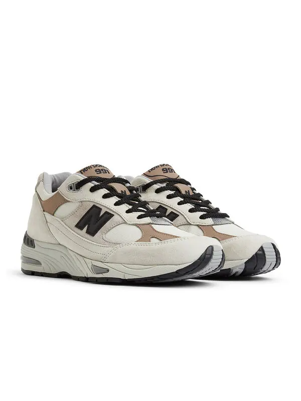 Кроссовки 991 made in england 'urban winter pack - pelican' New Balance — изображение 2 из 4, коричневый