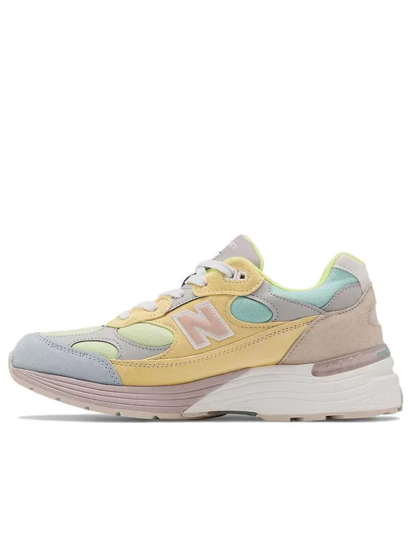 Кроссовки 992 сделано в сша New Balance — изображение 1 из 4, желтый/розовый