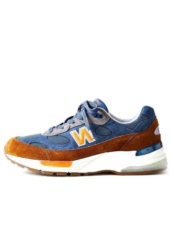 Кроссовки j.crew x 992 сделано в сша New Balance — изображение 1 из 4, коричневый/синий