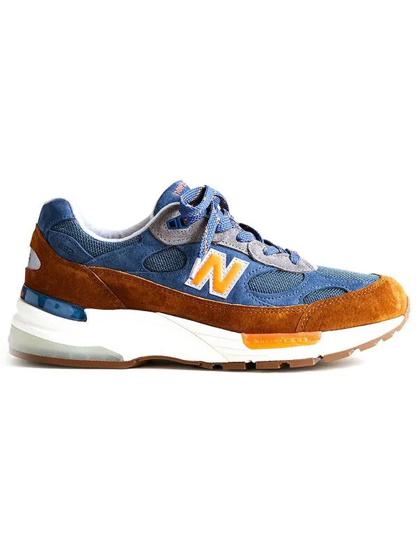 Кроссовки j.crew x 992 сделано в сша New Balance — изображение 2 из 4, коричневый/синий