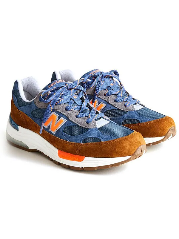 Кроссовки j.crew x 992 сделано в сша New Balance — изображение 3 из 4, коричневый/синий