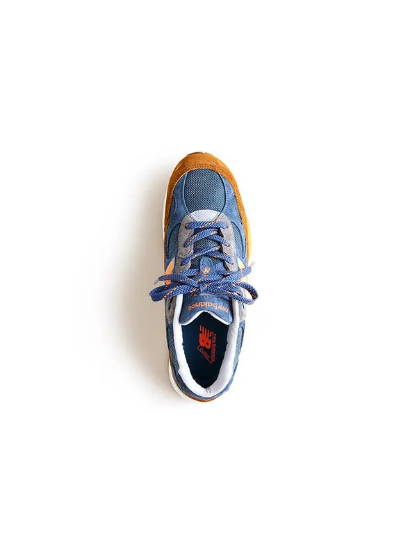 Кроссовки j.crew x 992 сделано в сша New Balance — изображение 4 из 4, коричневый/синий