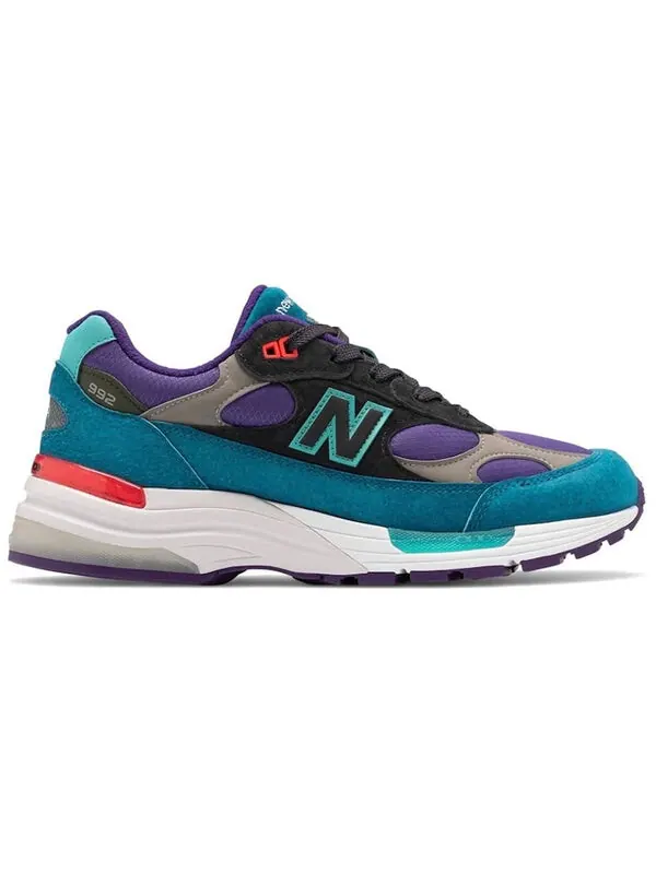 Кроссовки 992 сделано в сша New Balance — изображение 2 из 4, фиолетовый/синий/зеленый