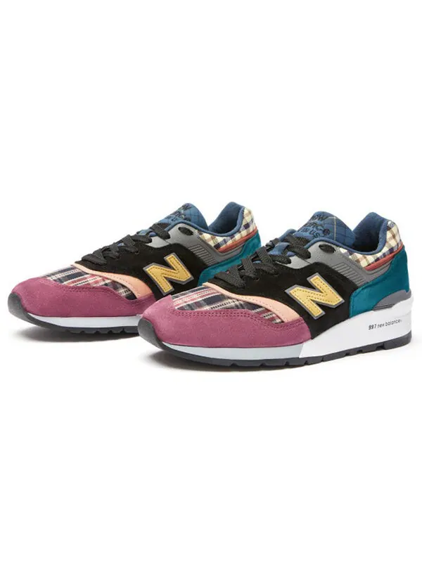 Кроссовки 997 made in usa 'plaid pack - burgundy' New Balance — изображение 2 из 4