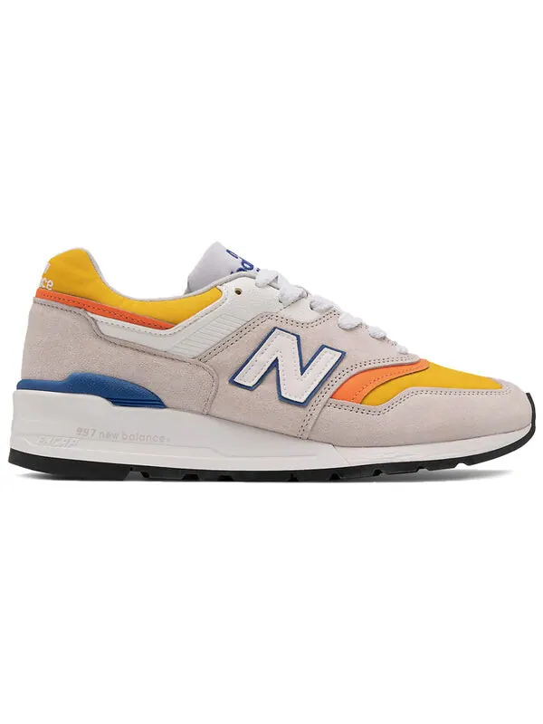 Кроссовки 997 сделано в США New Balance — изображение 2 из 4, серый/желтый