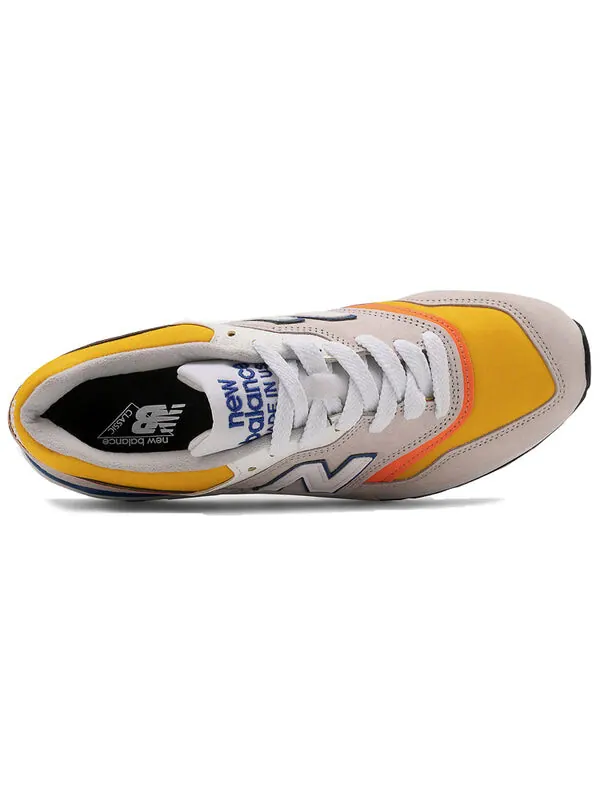 Кроссовки 997 сделано в США New Balance — изображение 3 из 4, серый/желтый
