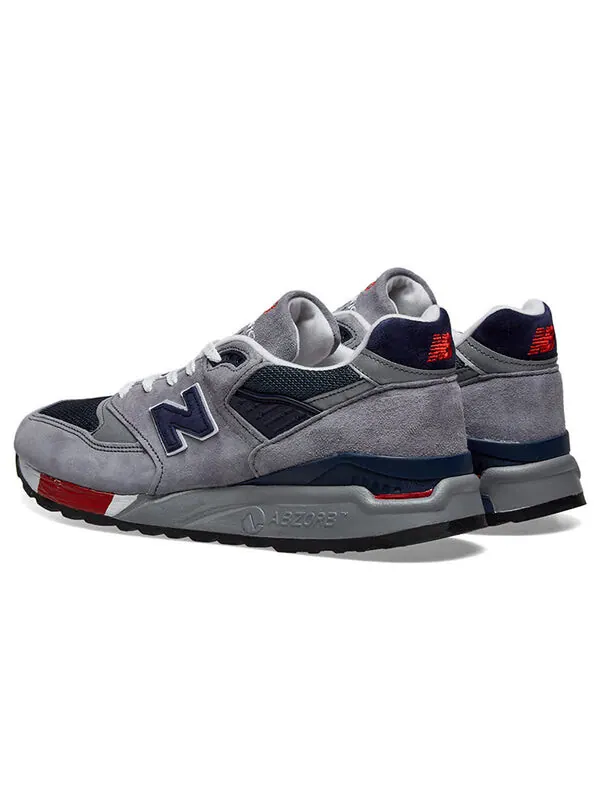 Кроссовки 998 сделано в США New Balance — изображение 3 из 4, серый/темно-синий синий