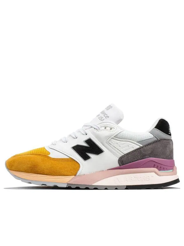 Кроссовки 998 сделано в США New Balance — изображение 1 из 4, белый/оранжевый