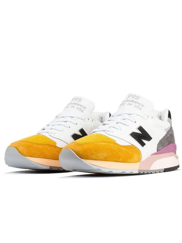 Кроссовки 998 сделано в США New Balance — изображение 2 из 4, белый/оранжевый