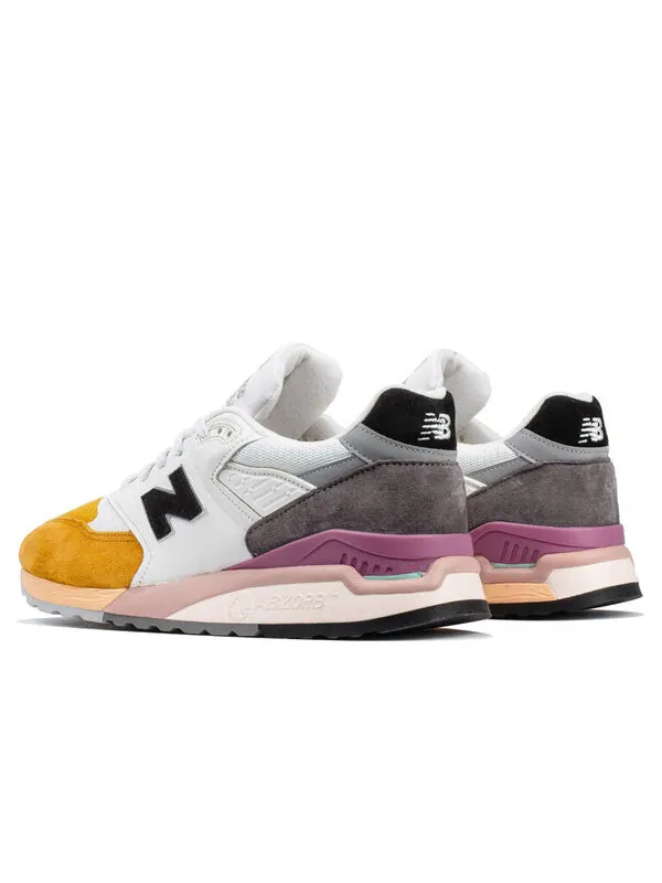 Кроссовки 998 сделано в США New Balance — изображение 3 из 4, белый/оранжевый