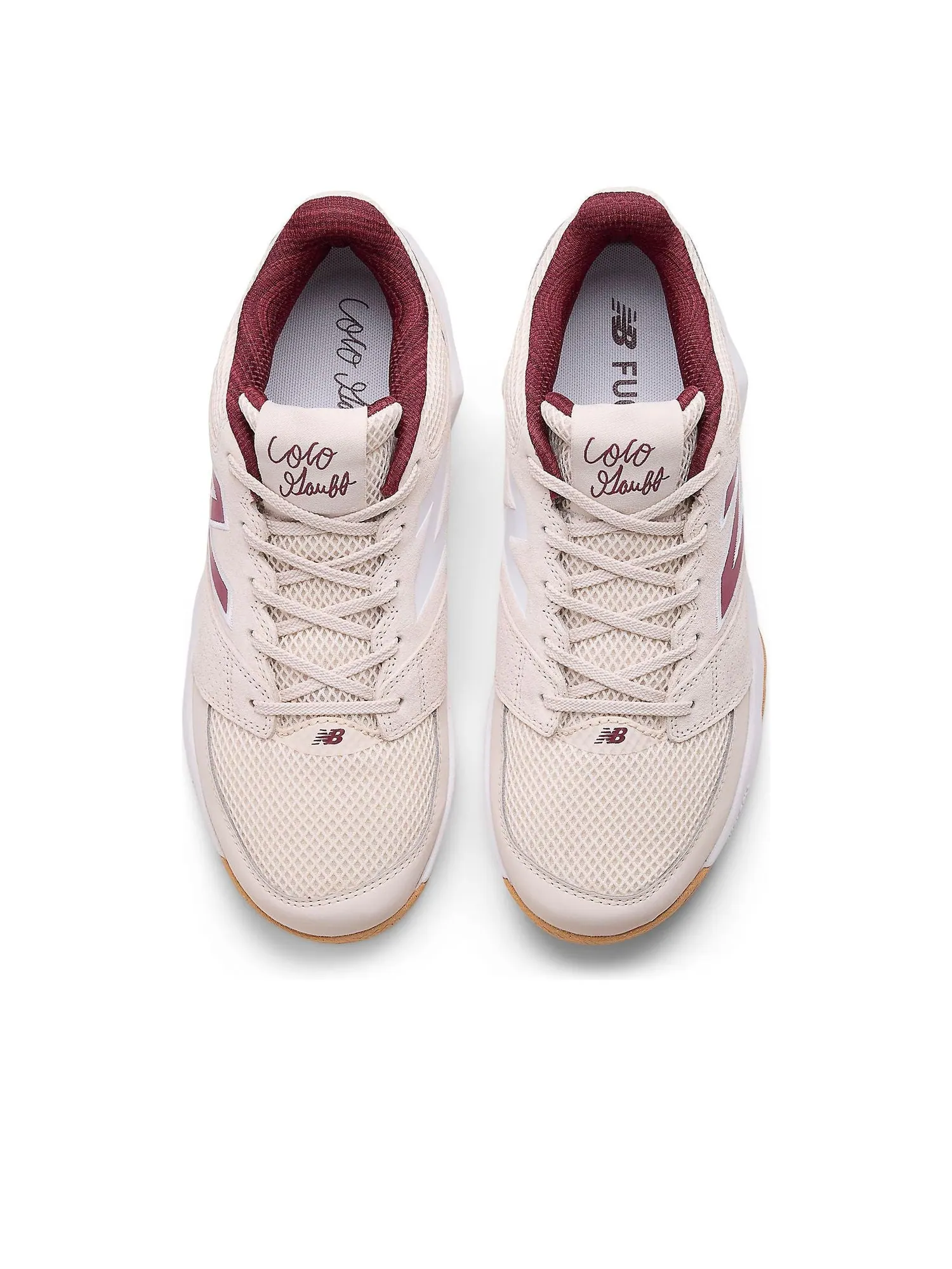 Кроссовки New Balance Coco Delray 'US Open Pack' — изображение 3 из 6, бежевый