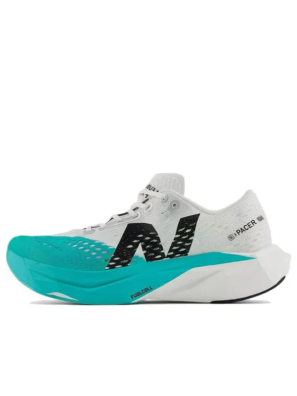 Кроссовки fuelcell supercomp 'cyber jade white black' New Balance — изображение 1 из 4, белый/черный