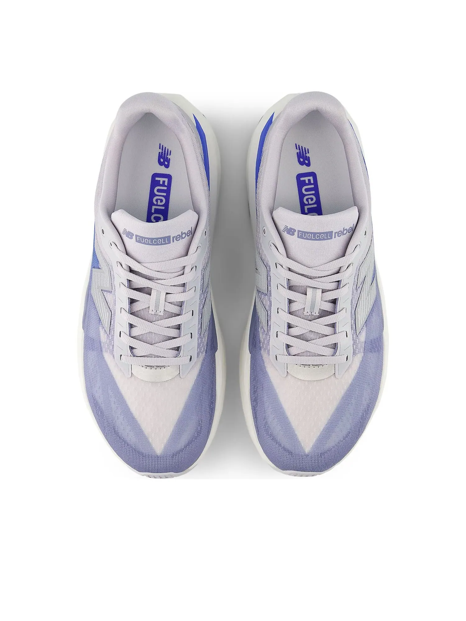 Кроссовки New Balance FuelCell Rebel v5 'Pearl Grey Dusk Shower' — изображение 3 из 6, серый//синий