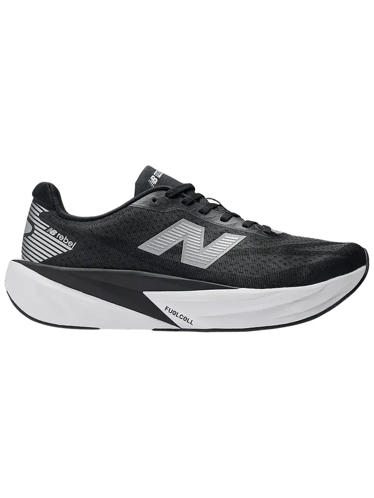 Кроссовки New Balance FuelCell Rebel v5 'Black White Silver Metallic' — изображение 1 из 1, черный