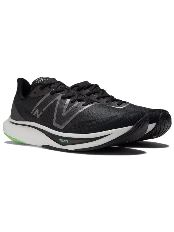 Кроссовки fuelcell rebel v3 New Balance — изображение 3 из 4, черный/белый/зеленый