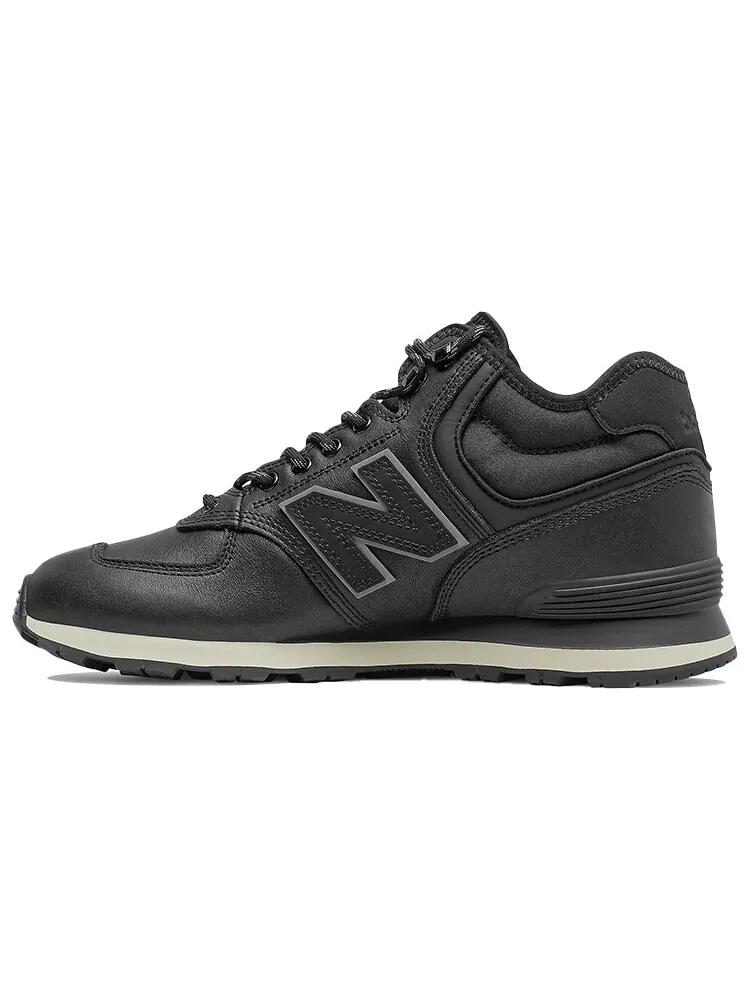 Кроссовки New Balance 574 Mid, утепленные — изображение 1 из 3, черный/темно-серый