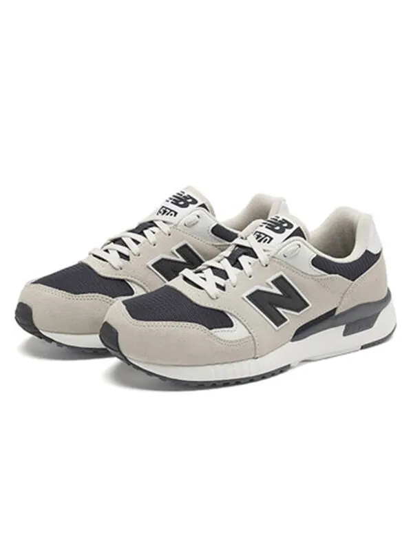 Кроссовки New Balance 570 Series Beige Black D Wide 'Creamwhite Black' — изображение 2 из 4, черный