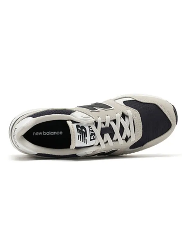 Кроссовки New Balance 570 Series Beige Black D Wide 'Creamwhite Black' — изображение 3 из 4, черный