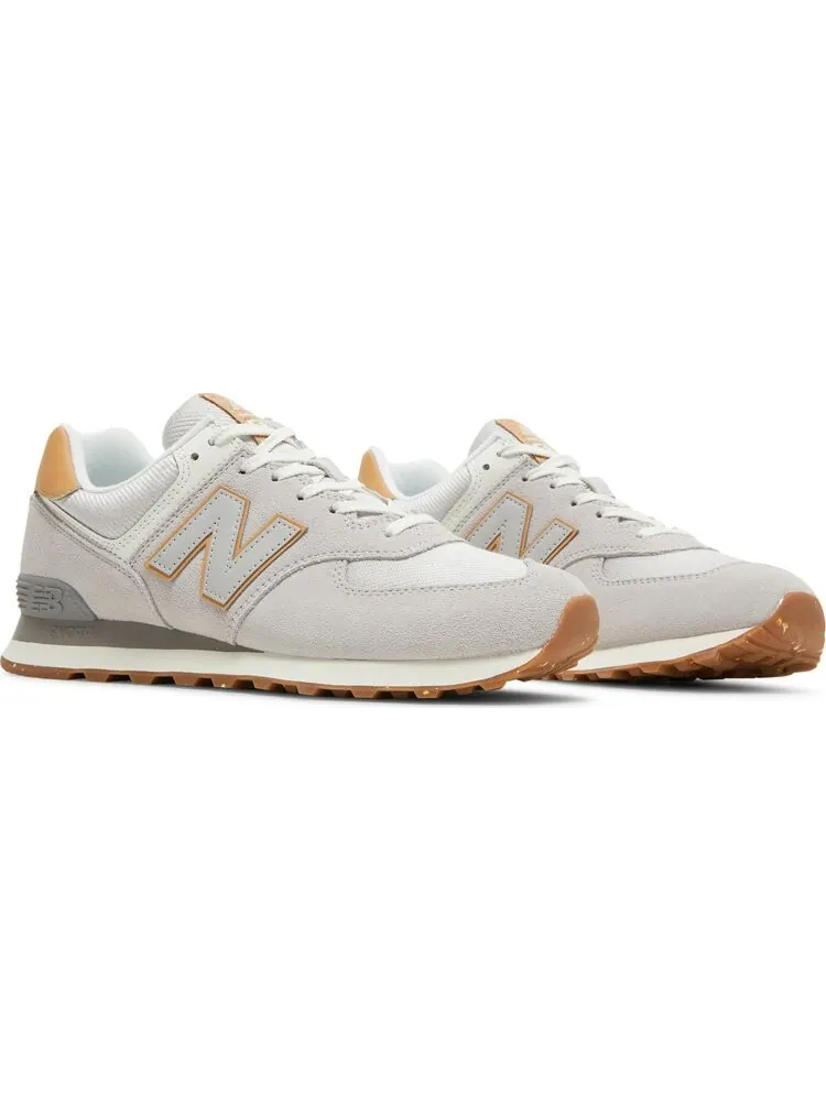 Кроссовки New Balance 574, серый/клен — изображение 8 из 8, бежевый