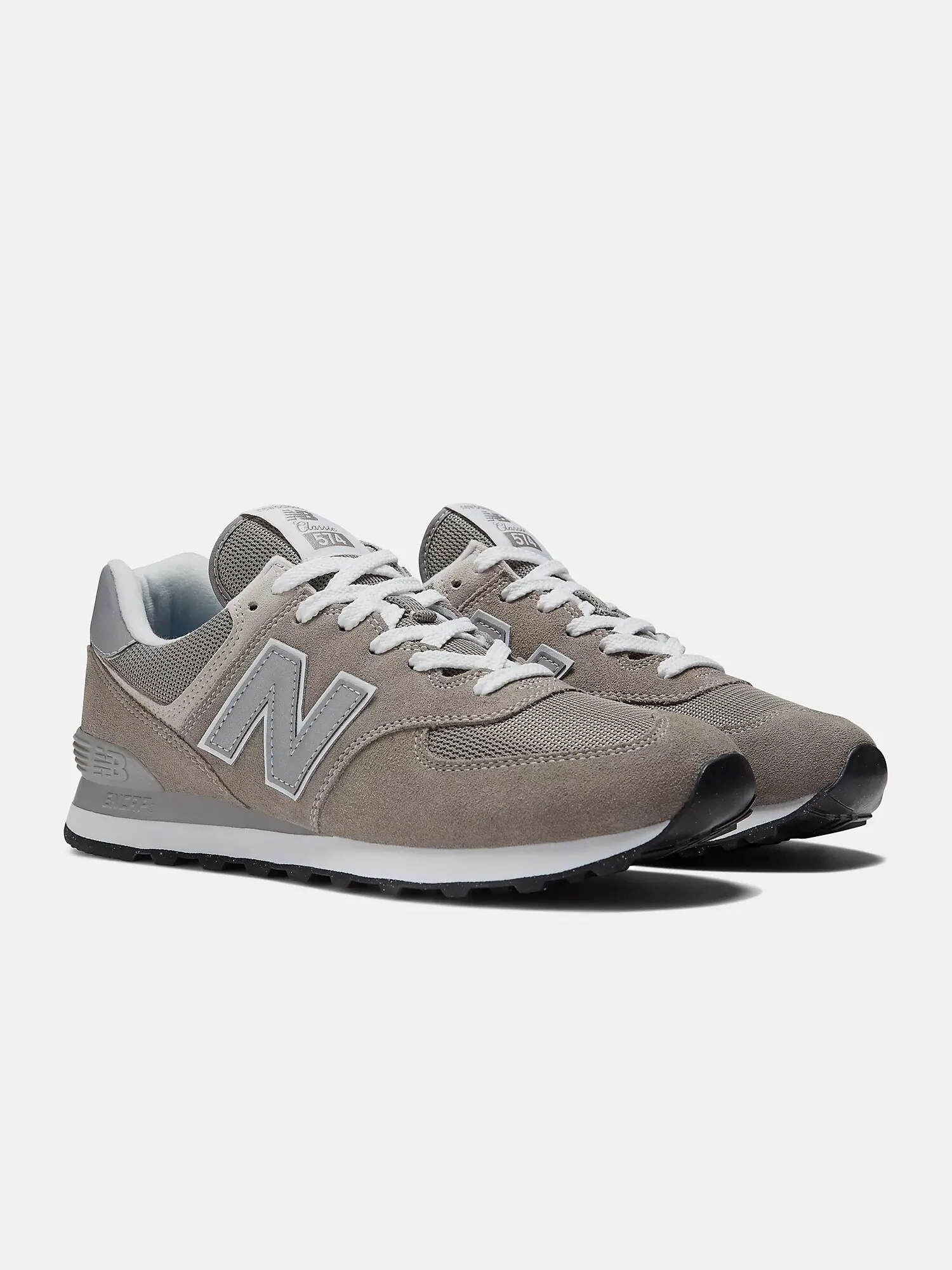 Кроссовки New Balance 574 Core — изображение 2 из 9, серый/белый