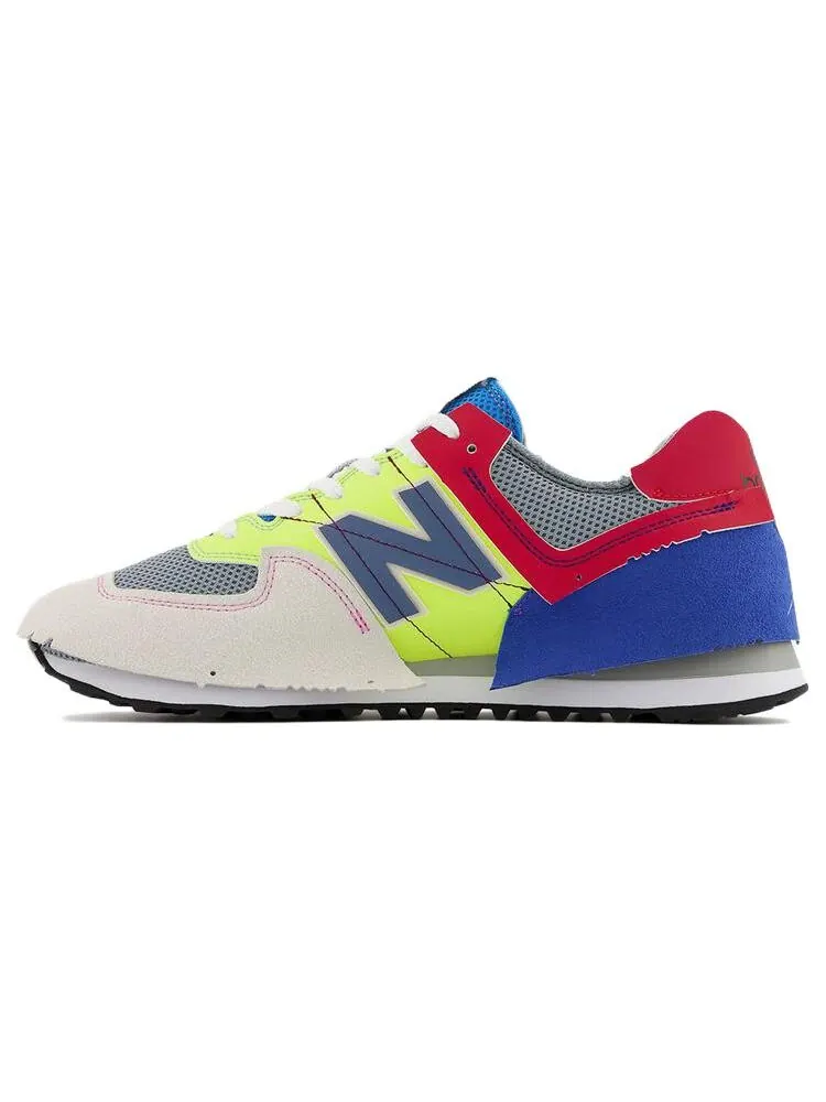 Кроссовки New Balance х Jaden Smith Surplus Materials 574 — изображение 1 из 5, белый/желтый/красный